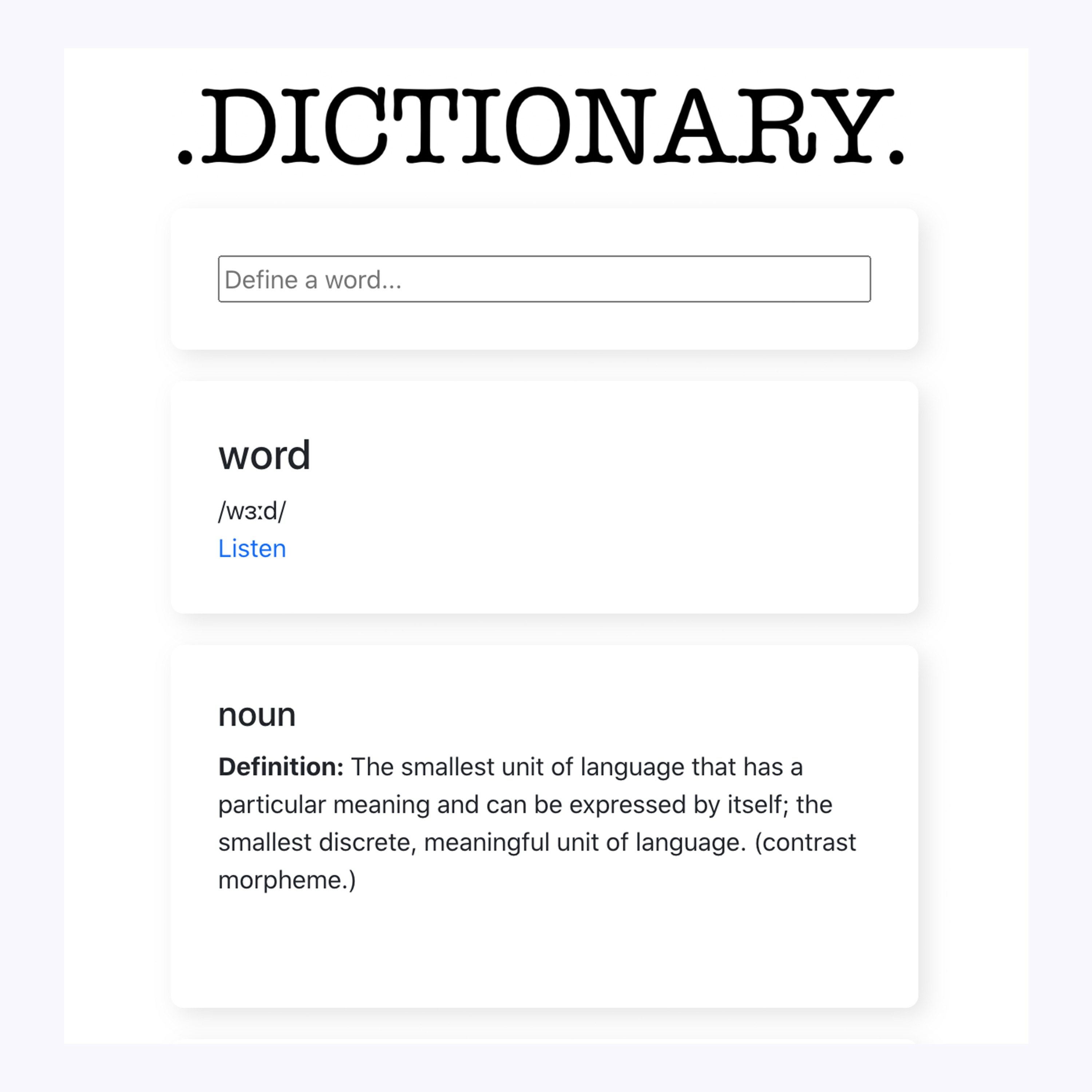 dictionary app